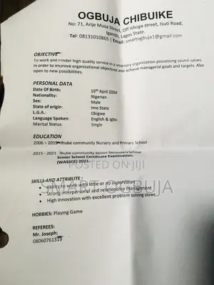 Housekeeping Cleaning CV