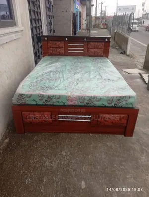 Quality Wooden Bed Frame and Mattress