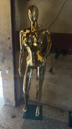 Gold Chrome Size 12 Female Display Mannequin