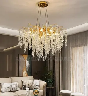 Rice Shapes Crystal Chandelier Light