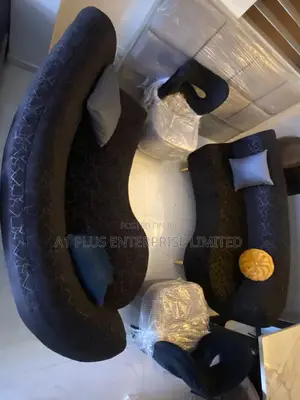 Black Bold Curved Sofa