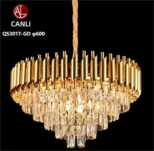 Gold Crystal Pendant Ceiling Lights Light Luxury Crystal Pendant