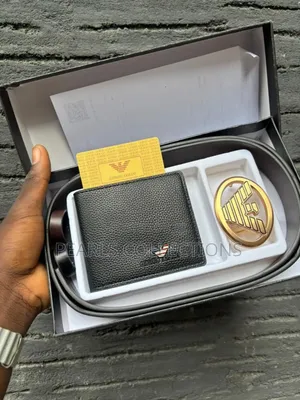 Original Armani Belt and Purse