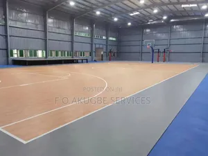 Basketball Court Drawing, Painting and Reineforment