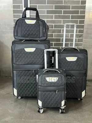 Set of 4 Polyester Luggage Boxes