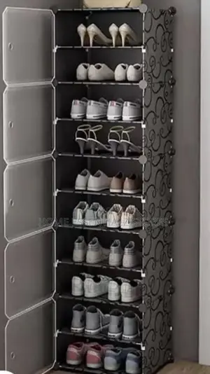 10-Tier Dustproof Modular Shoe Rack - Space Saving Shoes Organizer