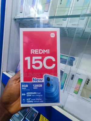 New Xiaomi Redmi 15C 4G 128 GB Black