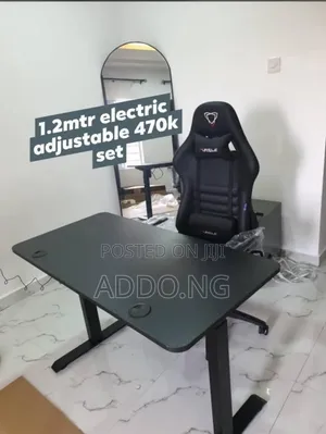 Electric Adjustable Desk 1.2 Meter With the Furgle Gaming Chair