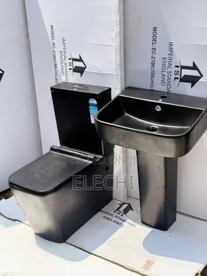 Mat Black Square Wc Complete Set