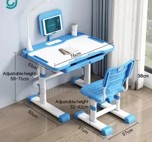 Adjustable School Desk and Chair.