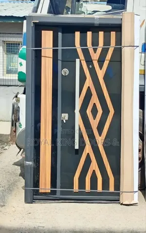 Turkey Brown and and Black Luxury Security Doors
