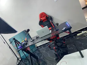 Gaming Desk With Led Lights 1.4 Meter and Furgle Gaming Chair