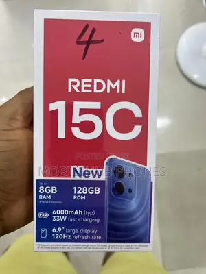 New Xiaomi Redmi 15C 4G 128 GB Black