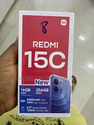 New Xiaomi Redmi 15C 4G 256 GB Black