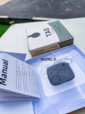 Tag Air Tag Tracker for Luggage, Cars Etc Model D | Black Square 40mm