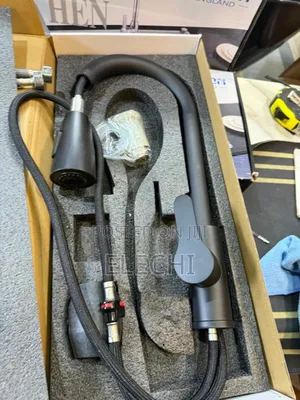 Pull Out Kitchen Sink Mixer Tap Black