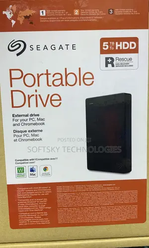 Seagate 5tb Portable External Hard Drive