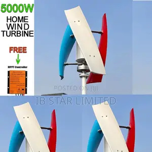 Cut Your Energy Bills With Powerful 5,000w 48v Vertical Wind Turbine