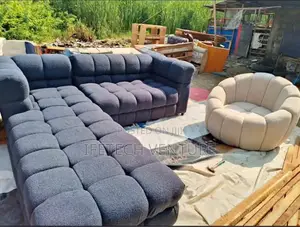 Newly Unique L Shape and Single Sofa Set