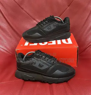 Diesel Quality Luxury Men Black Sneakers