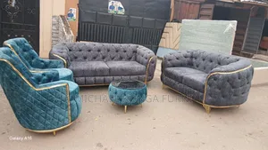Luxurious 7 Seaters Sofa With Puff
