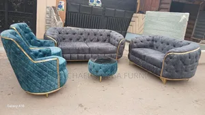 Luxurious 7 Seaters Sofa With Puff