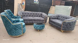 Luxurious 7 Seaters Sofa With Puff