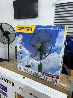 Qasa Standing Fan – Battery and Ac Powered