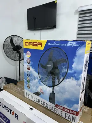 Dual Power Qasa Rechargeable Standing Fan