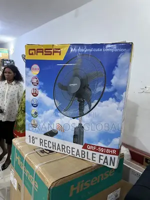 Qasa Standing Fan With Usb Charging Port