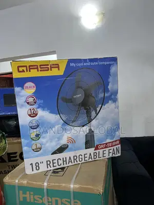 Qasa 18 Inch Fan – Rechargeable and Remote