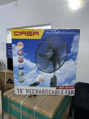 Rechargeable Standing Fan With Led – Qasa