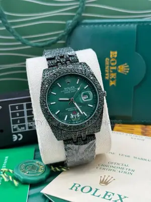 Rolex Oyester Perpetual Day-date Full Stone Stainless Steel Chain