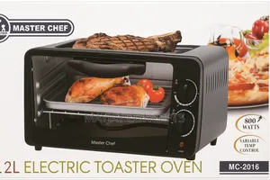 12l Masterchef Electric Toaster Oven With Top Grill-Toast•Bake•Grill