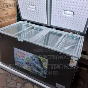Brand New Snowsea 600litters Double Door Chest Freezer>Extenal>Silver