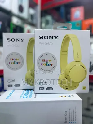 Sony Wh-ch520 Wireless Headphones Bluetooth On-ear Headset Yellow Colo