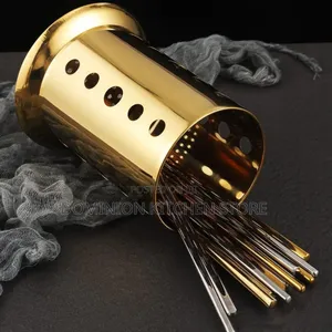 Gold Cutlery Holder Drainer