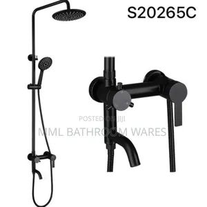 Black Round Head Shower Mixer