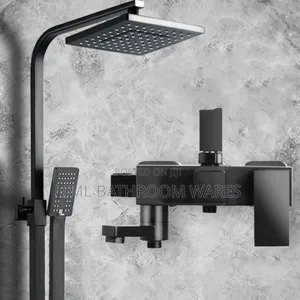 Matte Black Shower With Pressure