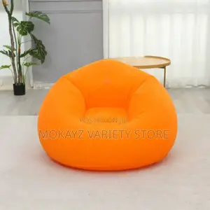1pc Inflatable Bean Bag Indoor/Outdoor Sofa With Pump - Lounge Chair
