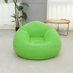 1pc Inflatable Bean Bag Indoor/Outdoor Sofa With Pump - Lounge Chair