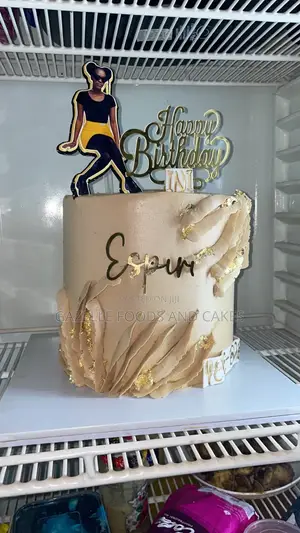 9inch Vanilla Cream and Red Velvet Cake With Swiss Meringue Buttercrea