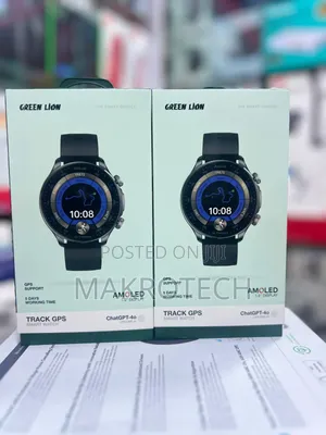 Green Lion Track Gps Smart Watch - Black