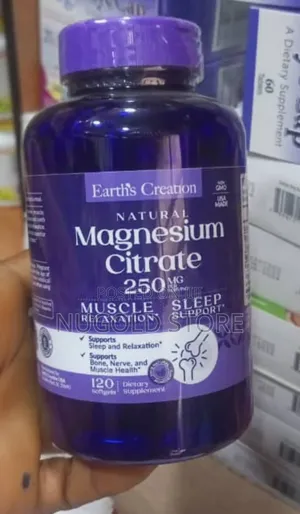 Earth Creation Magnesium Citrate 25mg X 120 Soft Gels