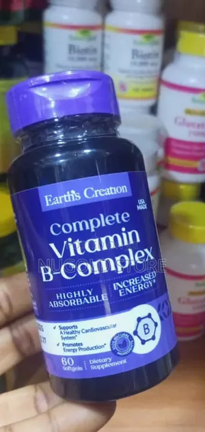 Earth Creation B-Complex Plus Folate X 60 Soft Gel