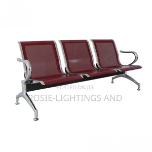 Airport/ Hospital Reception Waiting Chair - Wine Red