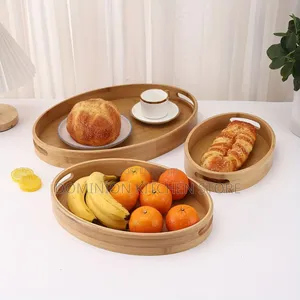 Oval Bamboo Tray Set