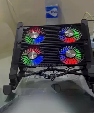 Quality Laptop Tablet Stand With Cooling Fan and Light