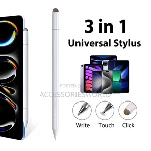 3 in 1 Magnetic Universal Active Stylus Pencil