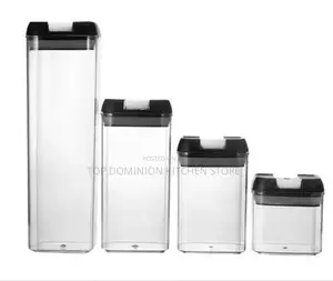 4pcs Airtight Food Storage Canister Set